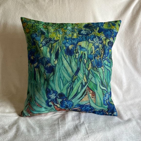 4 - Van Gogh Inspired Decorative Square Throw Pillow Covers 17” x 17” - Picture 8 of 13